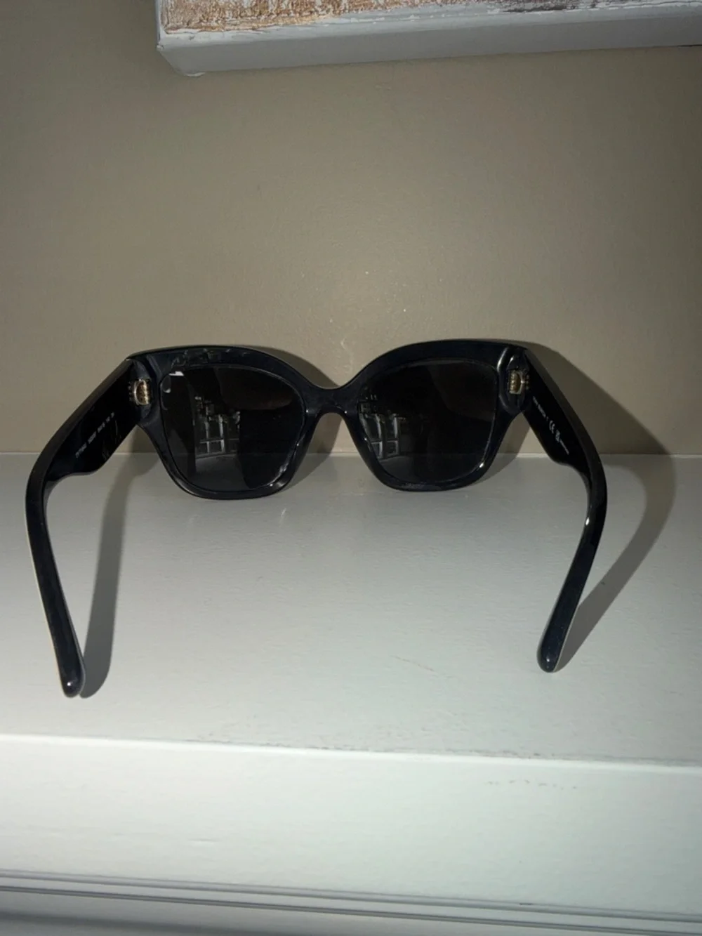 Tory Burch Black Sunglasses with White Trim - Women's - Picture 4 of 9